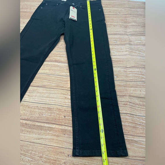 Levis 505 Jeans Mens Regular Fit Straight Leg Black Size 34x30 - Picture 7 of 9